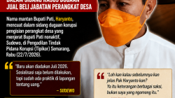 Mantan Bupati Pati Haryanto Disinggung dalam Sidang Korupsi Pengisian Perangkat Desa