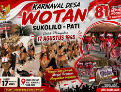 Karnaval Desa Wotan Sukolilo Pati , Warga Tumpahkan Kreativitas Rayakan Kemerdekaan