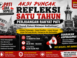 Refleksi Setahun Perjuangan, Pati Ora Sepele Gelar Aksi Damai Hari Ini