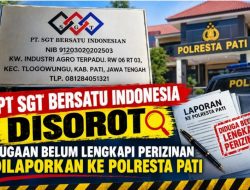 TANAH NEGARA DAN IZIN BANGUNAN PT SGT BERSATU INDONESIA DIPERTANYAKAN, MASYARAKAT LAPORKAN KE POLRESTA PATI